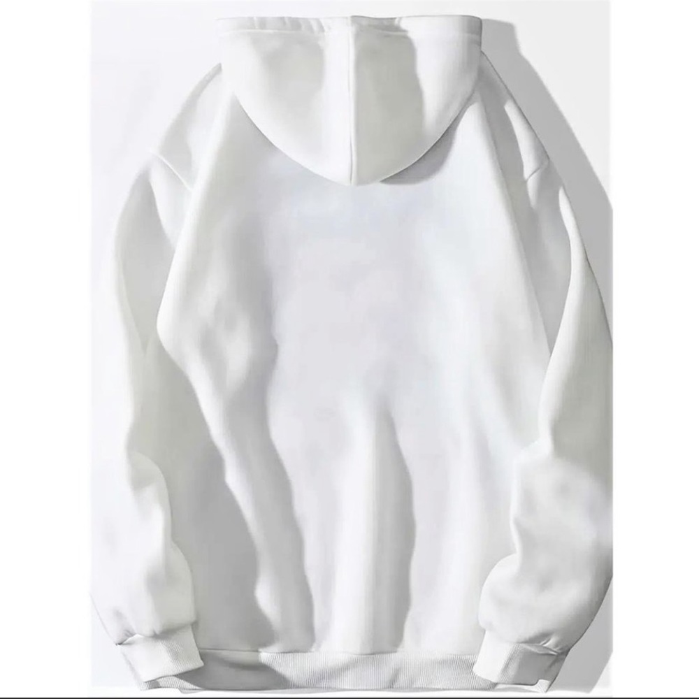 NWT 🌺 WHITE OVERSIZED FLORAL LETTERING “PINK” HOODED SWEATSHIRT Size Women’s XL - Picture 2 of 4